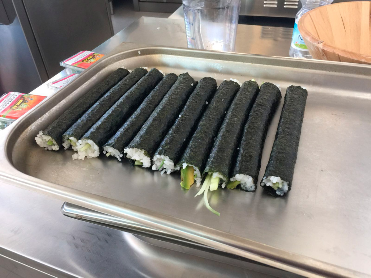 Rollos de sushi makis